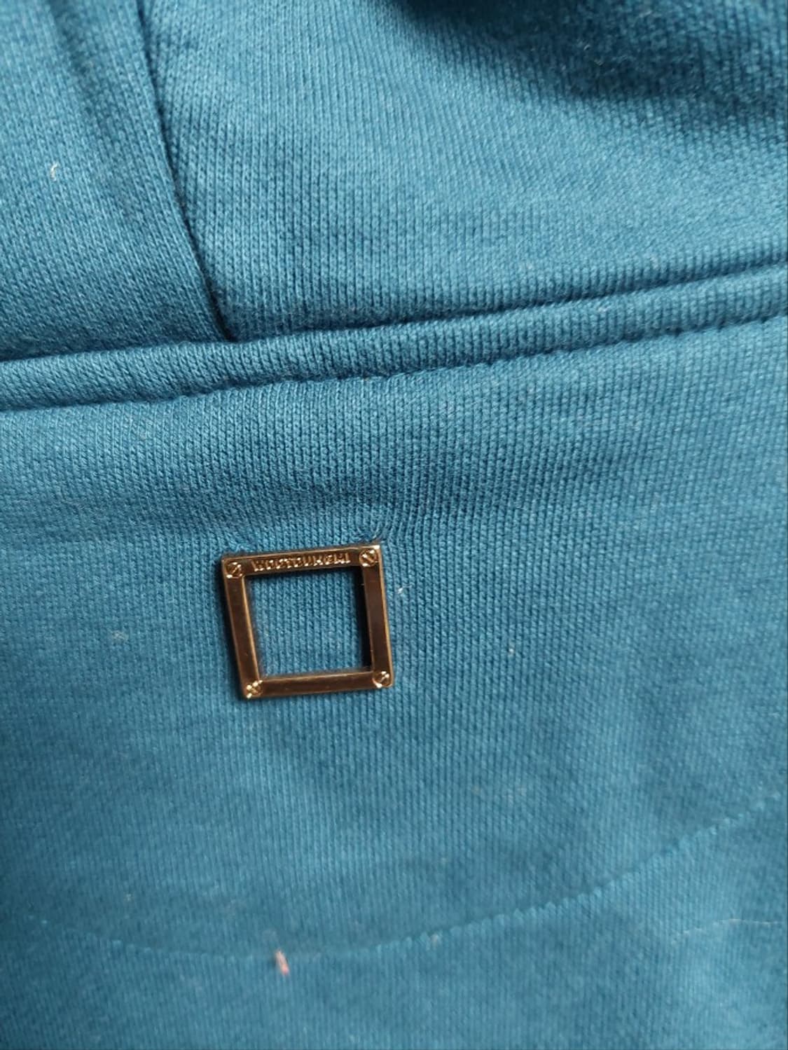 우영미 앞포켓 캥거루 후드 48 블루 상품이미지3