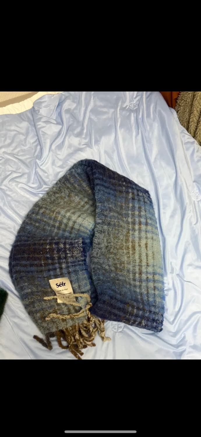 Sefr 머플러 Blue check scafr 상품이미지2