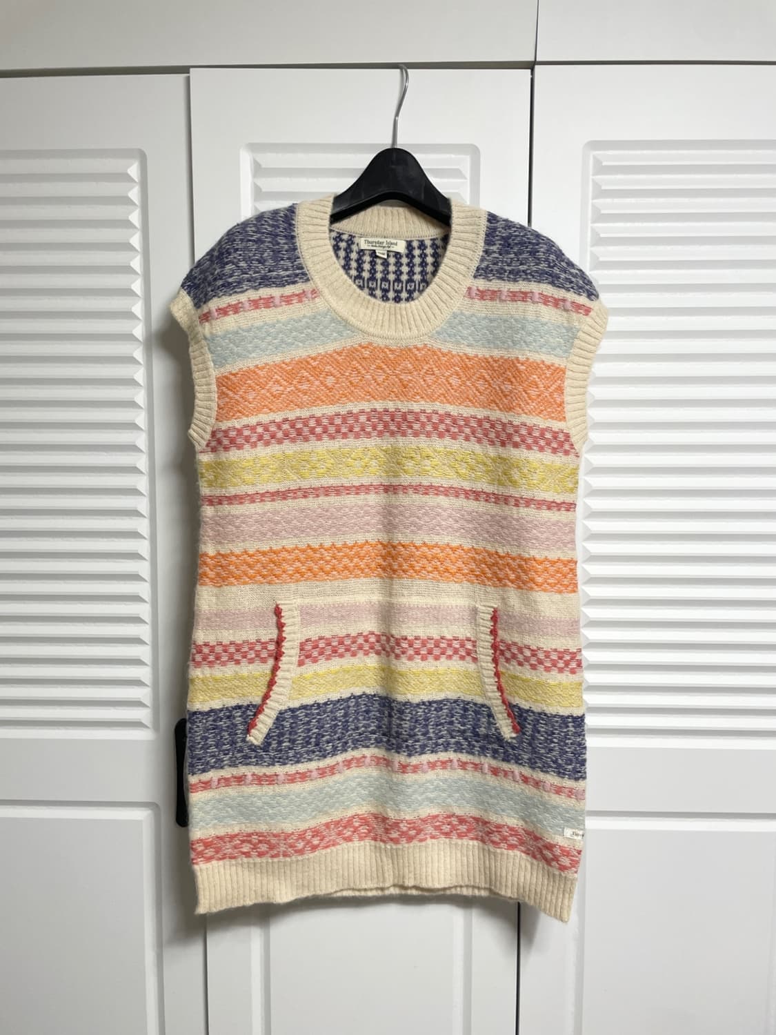 써스데이아일랜드 니트 조끼 상품이미지1