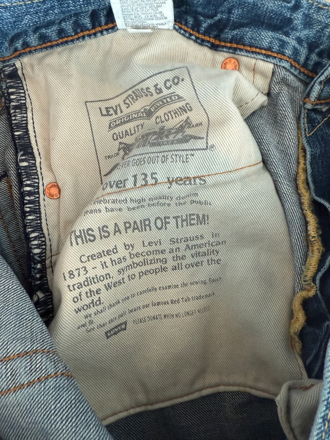 리바이스(Levi's) 502 데님 팬츠 상품이미지8