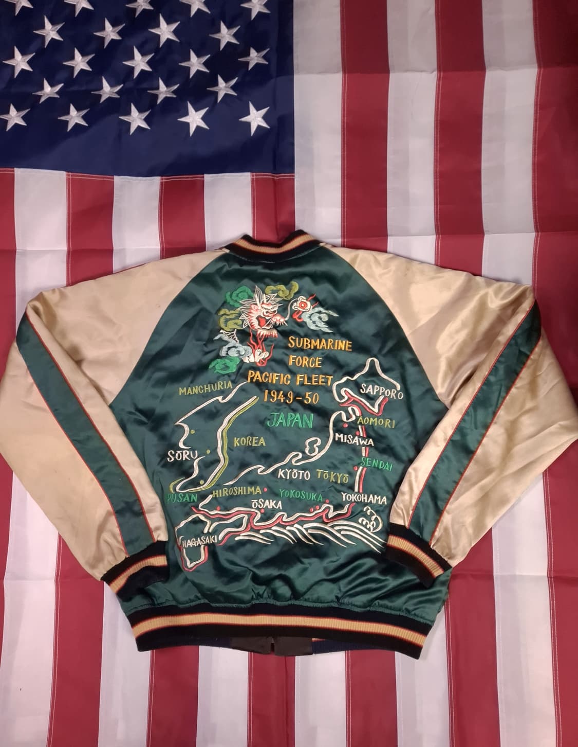 오리지날 테일러토요 1950's style 리버서블 스카쟌 상품이미지1