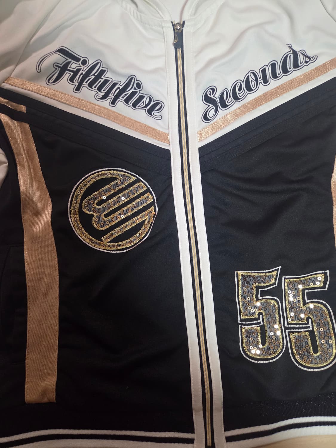 EXR 레이싱 져지 y2k 후드집업 블랙골드화이트  상품이미지3