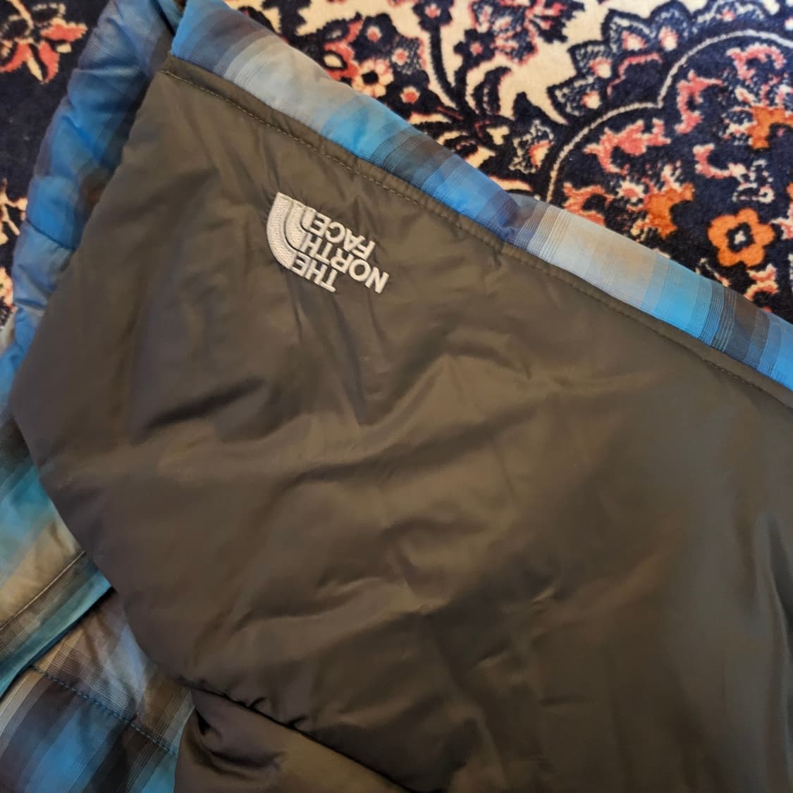 (미사용)노스페이스 체크 블럭 패딩 베스트 M / XL size 2종 상품이미지4