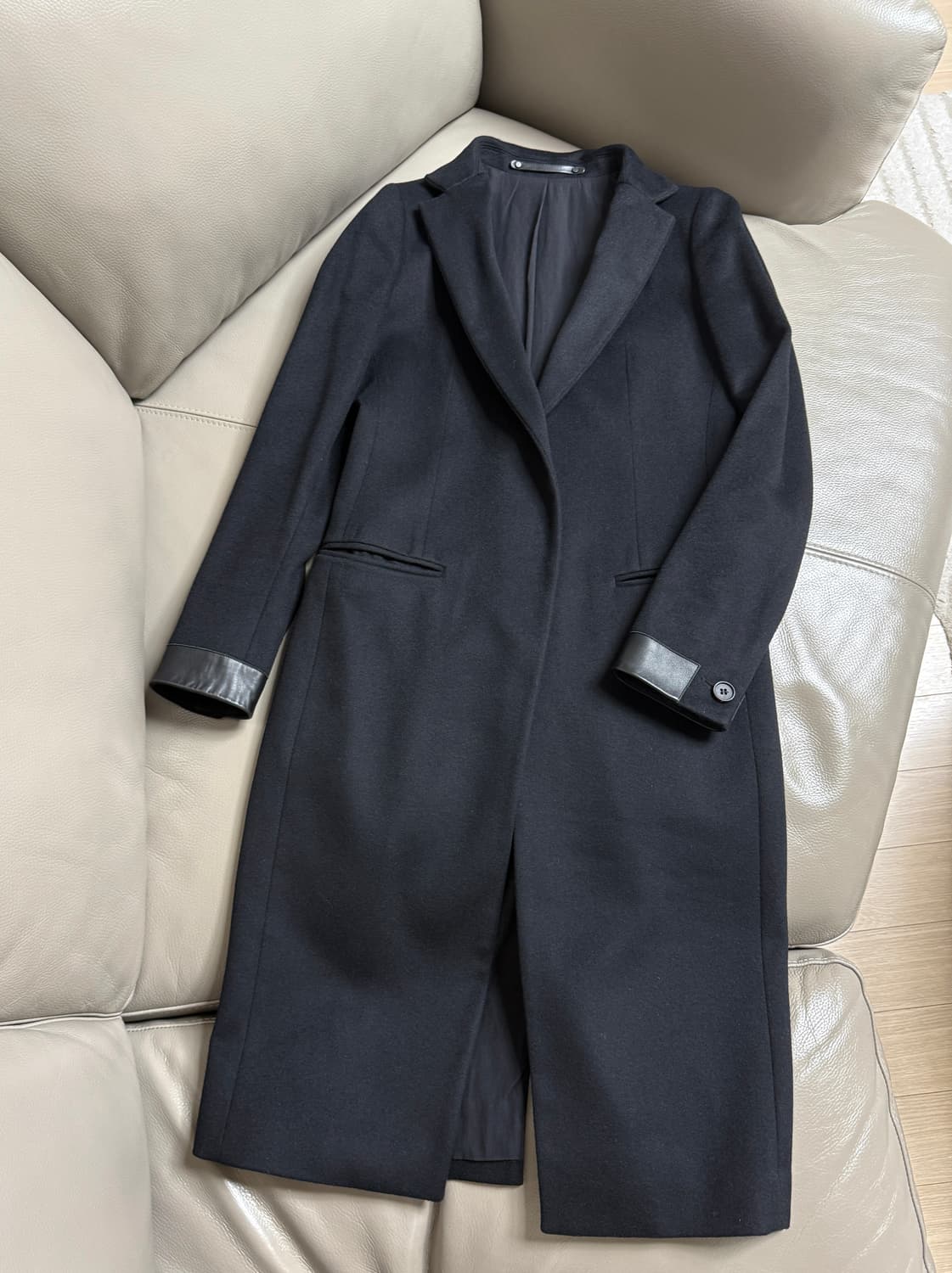 올세인츠 2way 카라 울실크 코트 상품이미지4