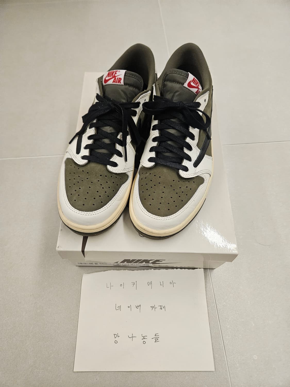 (275)조던1 스캇 로우 리버스 올리브 상품이미지2