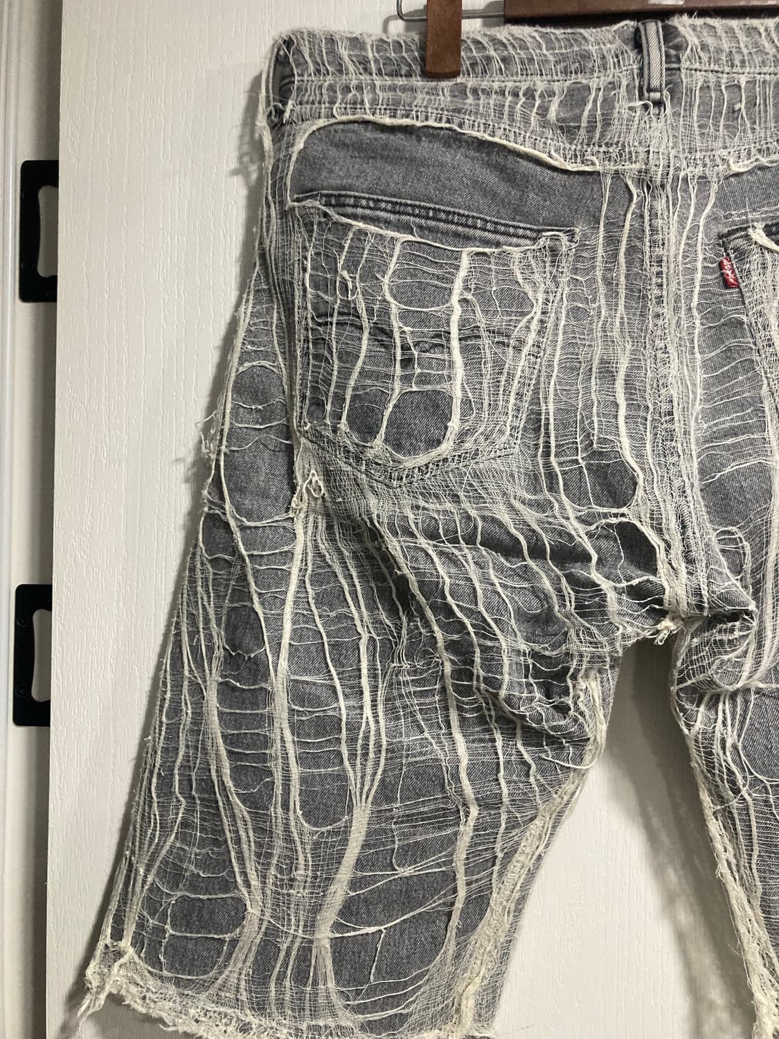 스파이더웹 버뮤다 데님 팬츠 상품이미지7