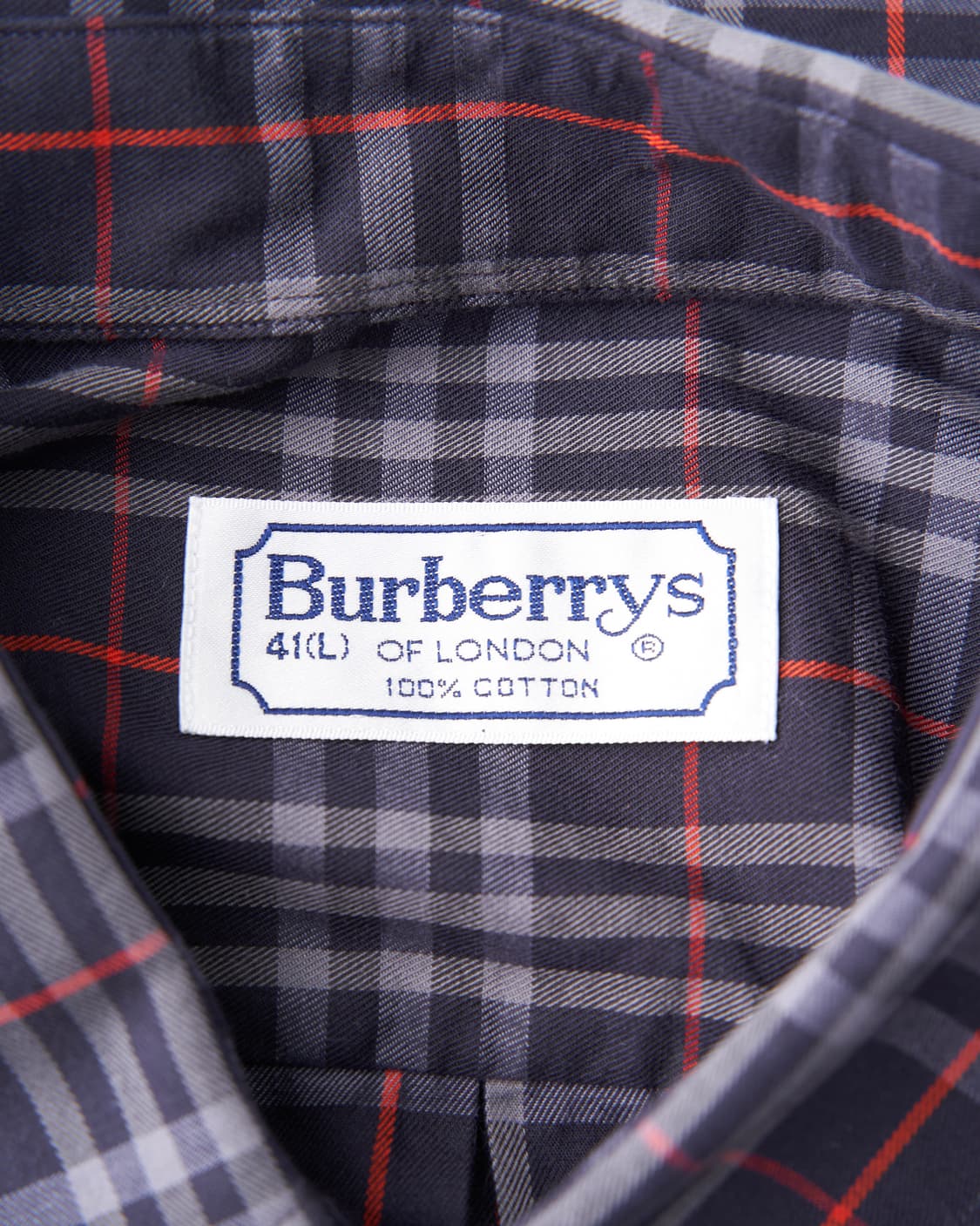 Burberry 런던라벨 노바체크 네이비 셔츠 상품이미지7