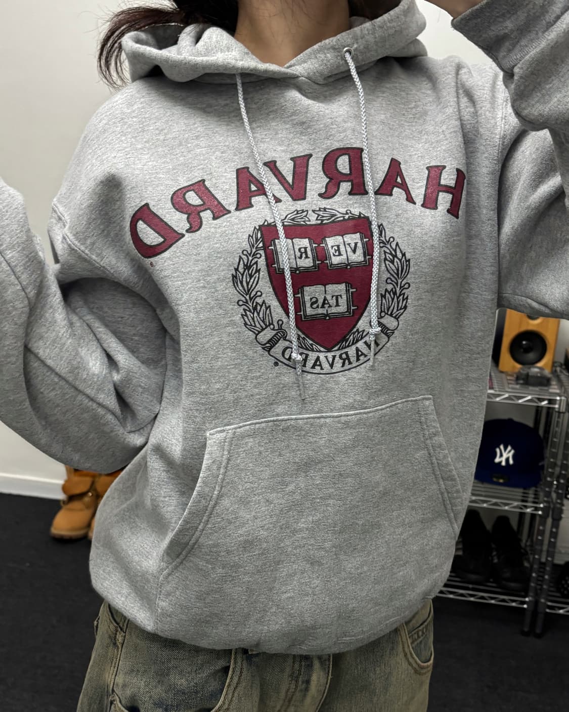 챔피온 00s 하버드 컬리지 후드티 상품이미지3