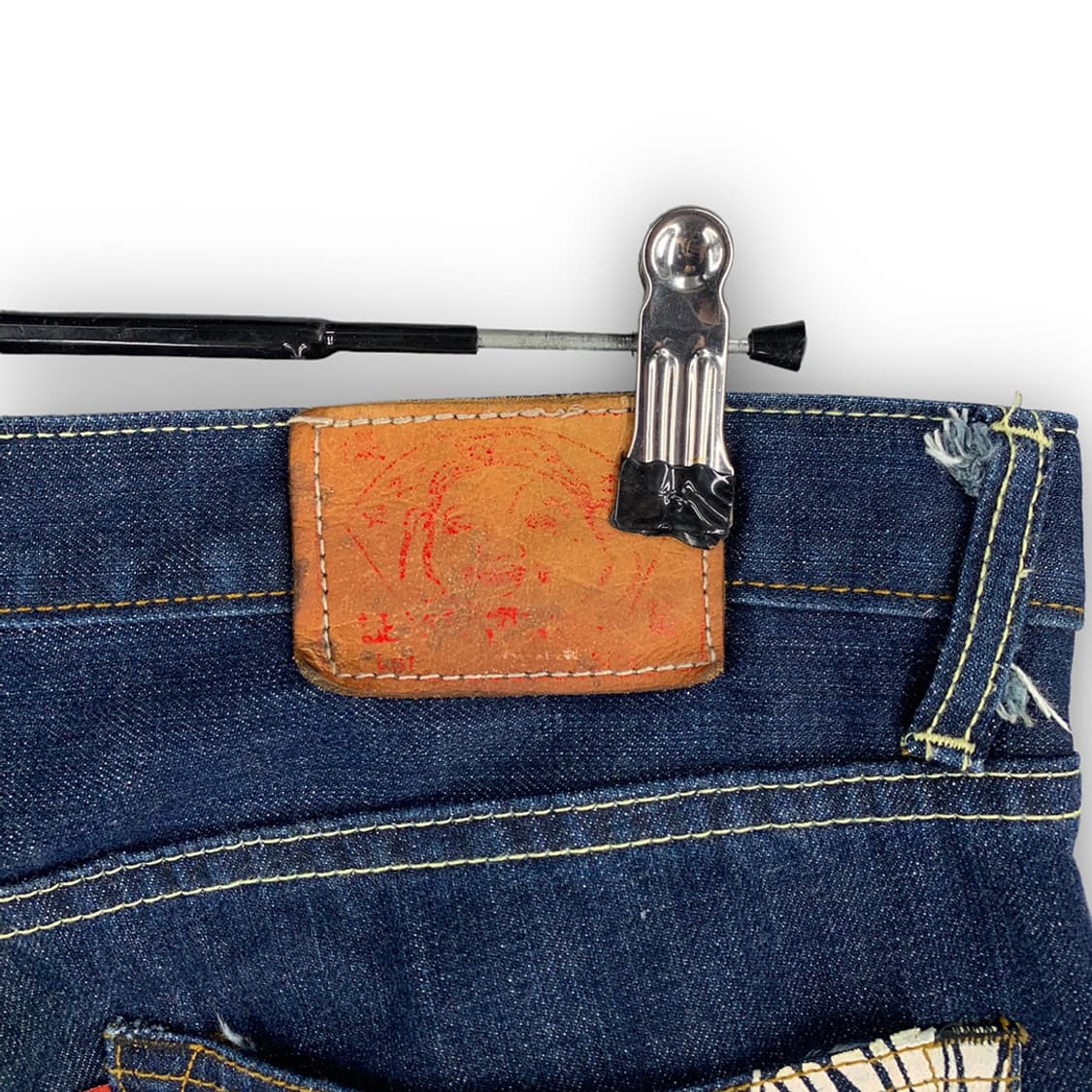 에비수 백로고 데님 팬츠 상품이미지5