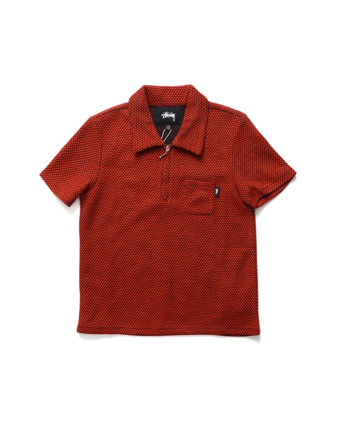STUSSY Half Zip Polo Shirt 상품이미지1