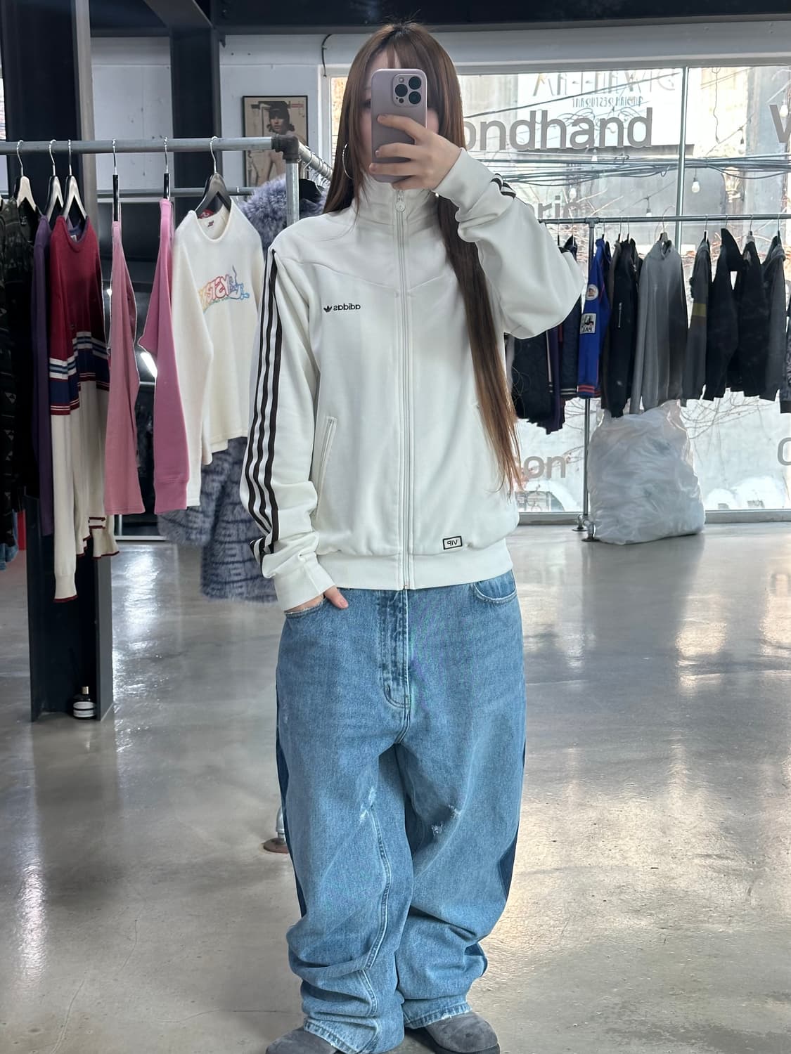 아디다스 크림브라운 베켄바우어 져지 상품이미지2