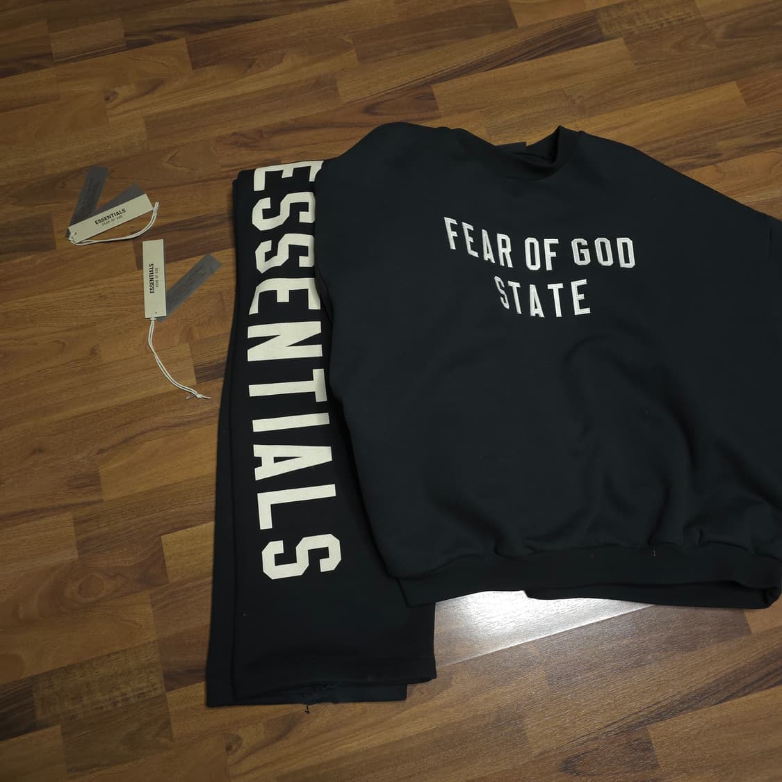 [셋업]24FW피어오브갓에센셜 플리스 스웻셔츠/팬츠 상품이미지1