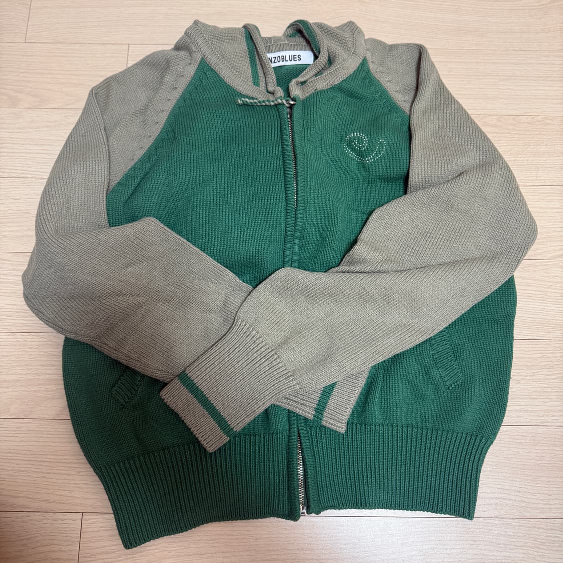 엔조 블루스 레글런 니트 집업 후디 상품이미지1