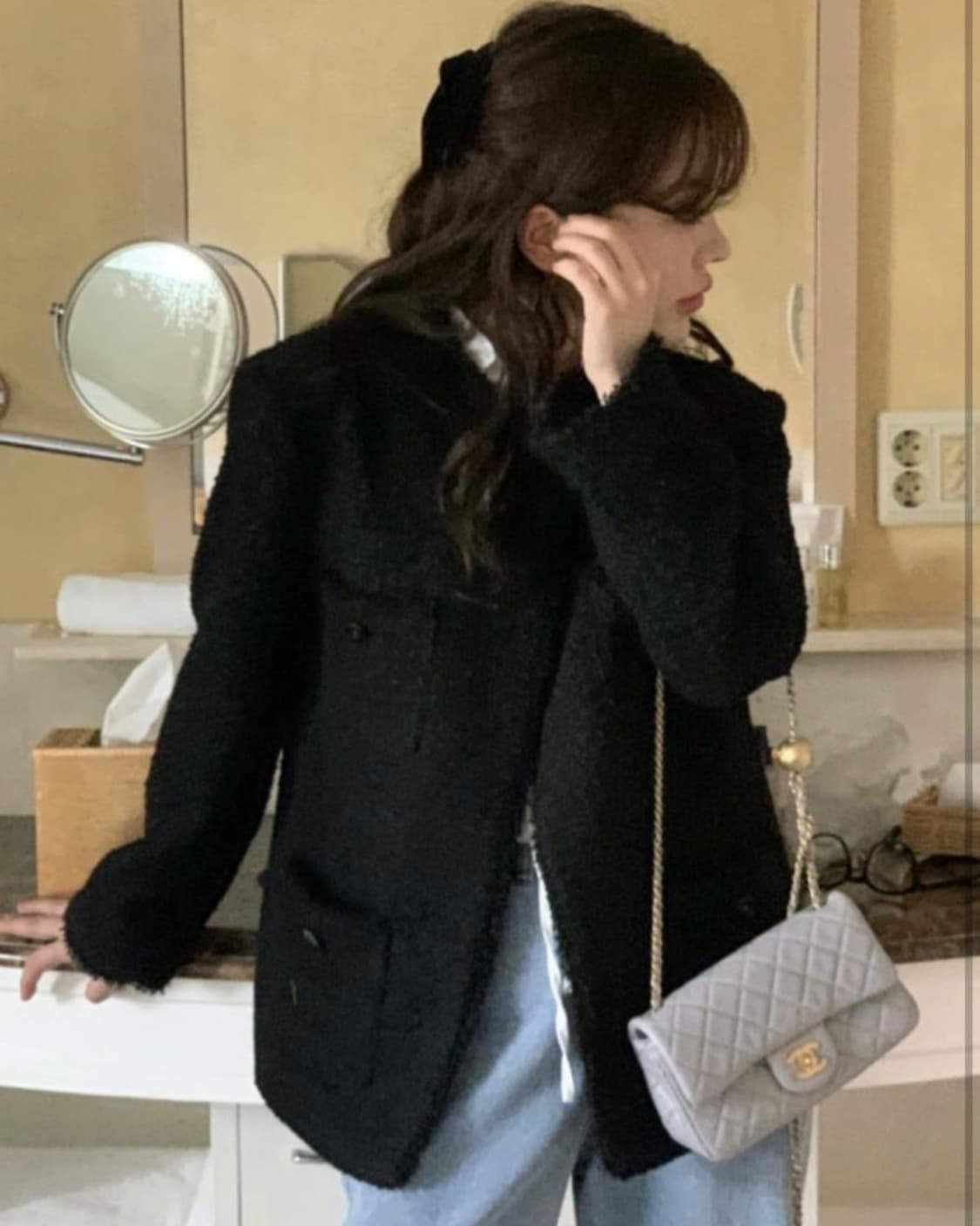 위드아웃썸머 페퍼트위드 블랙 상품이미지2