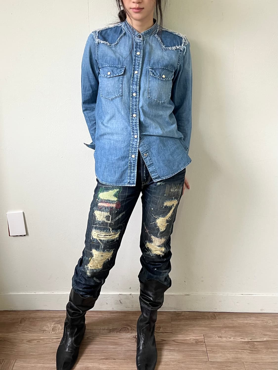 Gap 스카치 웨스턴 데님 셔츠 상품이미지7