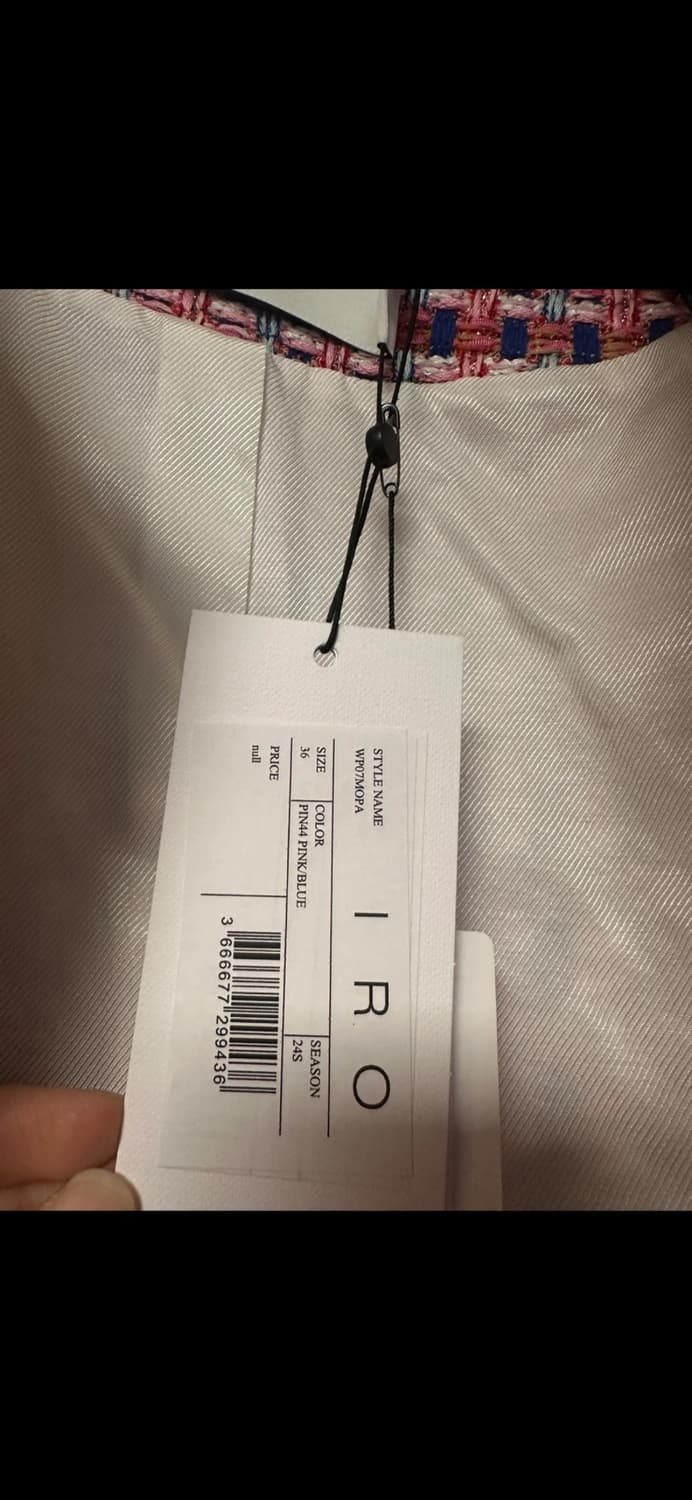 Iro 이로 트위드 자켓 36 새상품🩷 상품이미지2