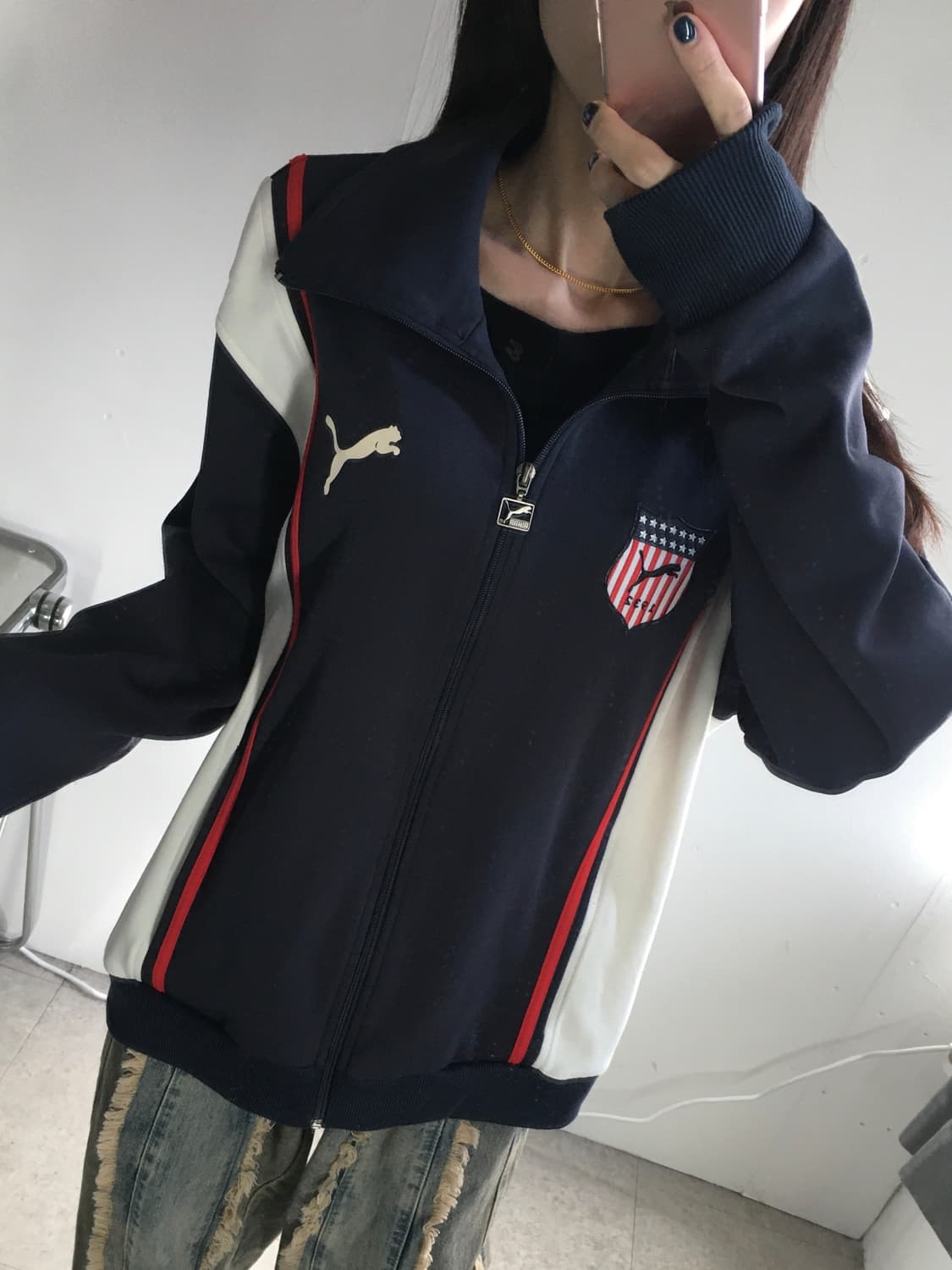 퓨마 가슴로고 트랙탑 져지 상품이미지1