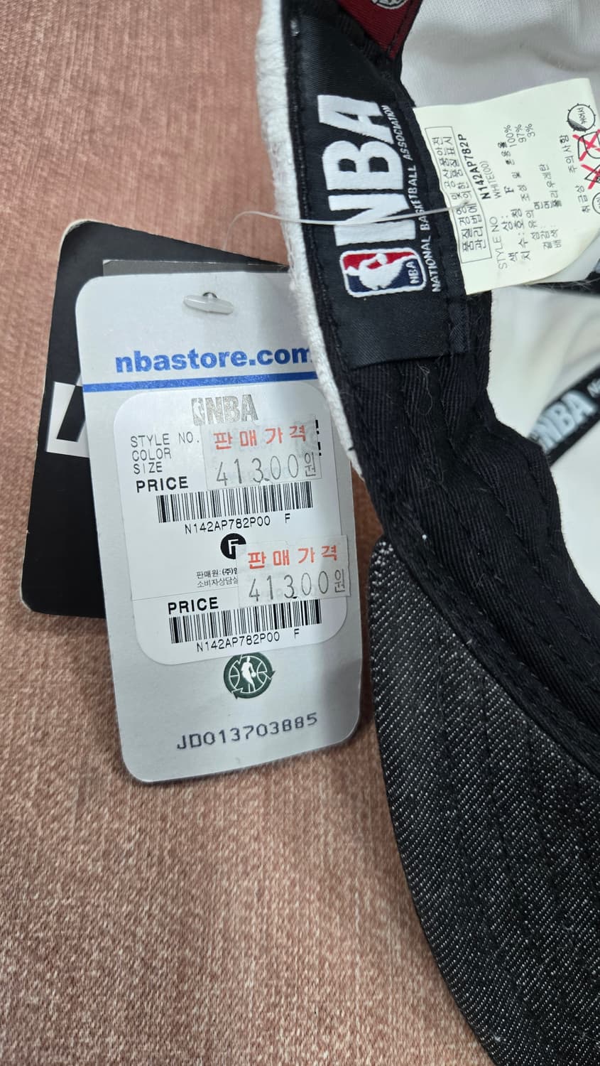 [새상품/태그포함] NBA LA 클리퍼스 레이스 자수 스냅백 (화이트/블 상품이미지7