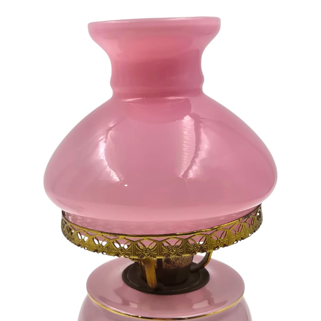 60s 이탈리아 플로렌틴 핑크 오팔린 엔틱 램프 상품이미지4
