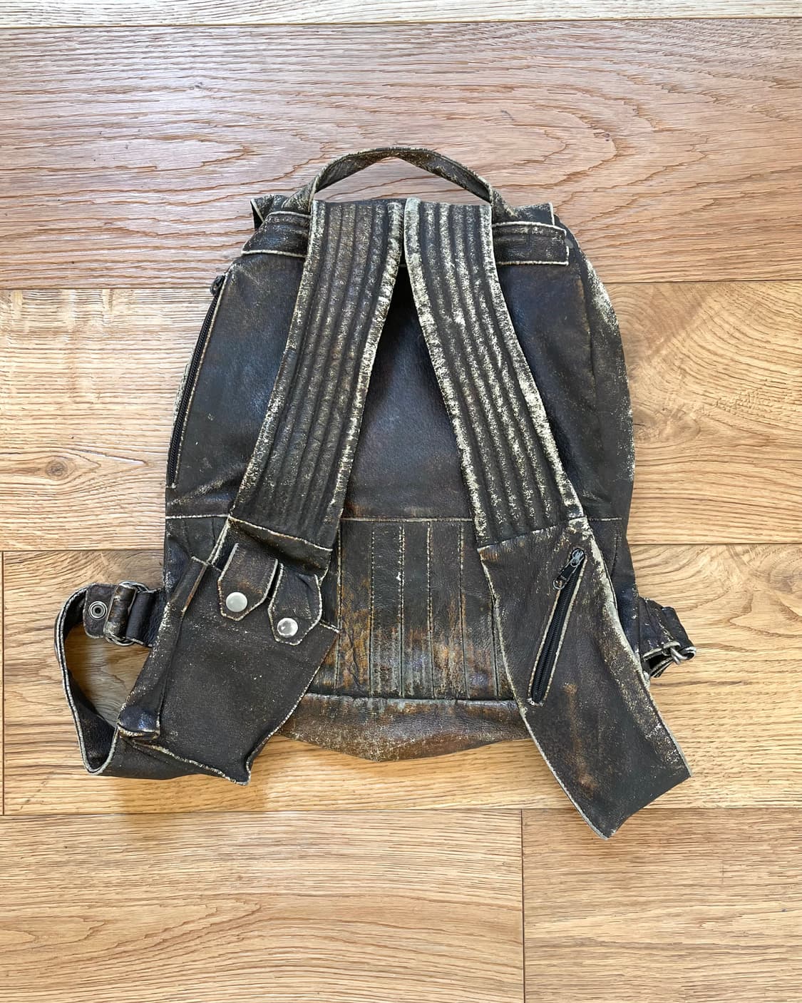 빈티지 레더 백팩 상품이미지2