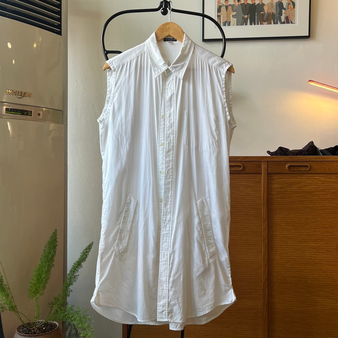 Ann demeulemeester sleeveless long shirt 상품이미지2