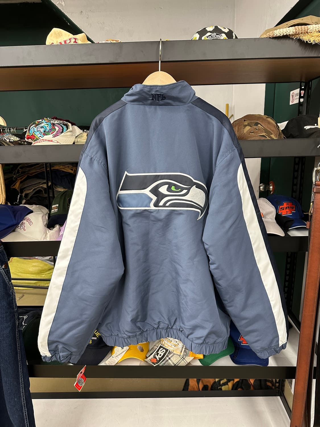 NFL) 시애틀 시호크스 바람막이 집업 자켓 L 상품이미지8