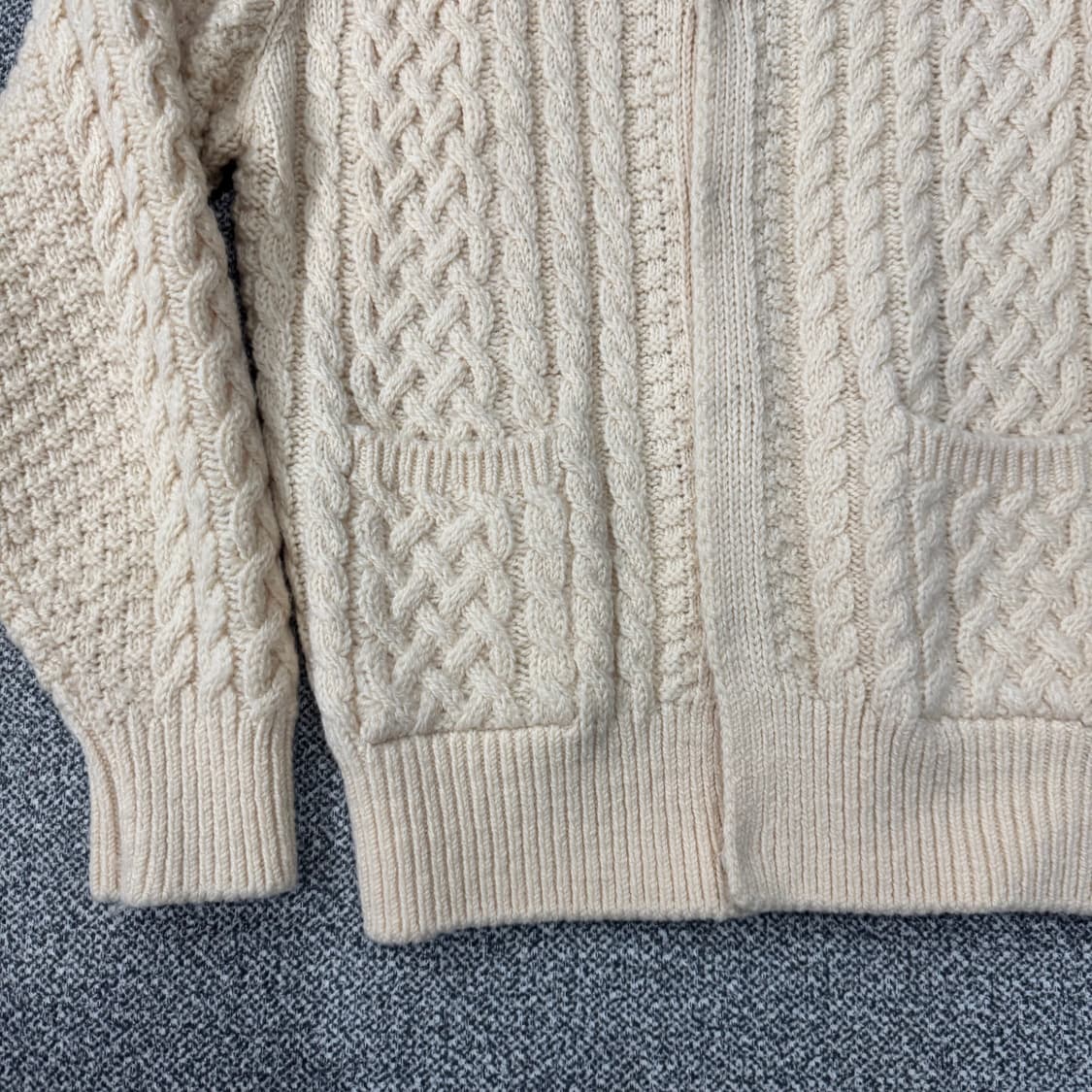 MONE 케이블 니트 가디건 상품이미지3