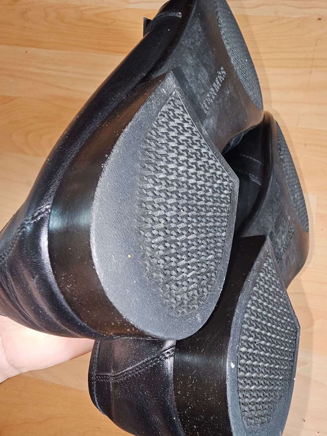 에르메스 블랙 가죽 남성 로퍼 구두 상품이미지9