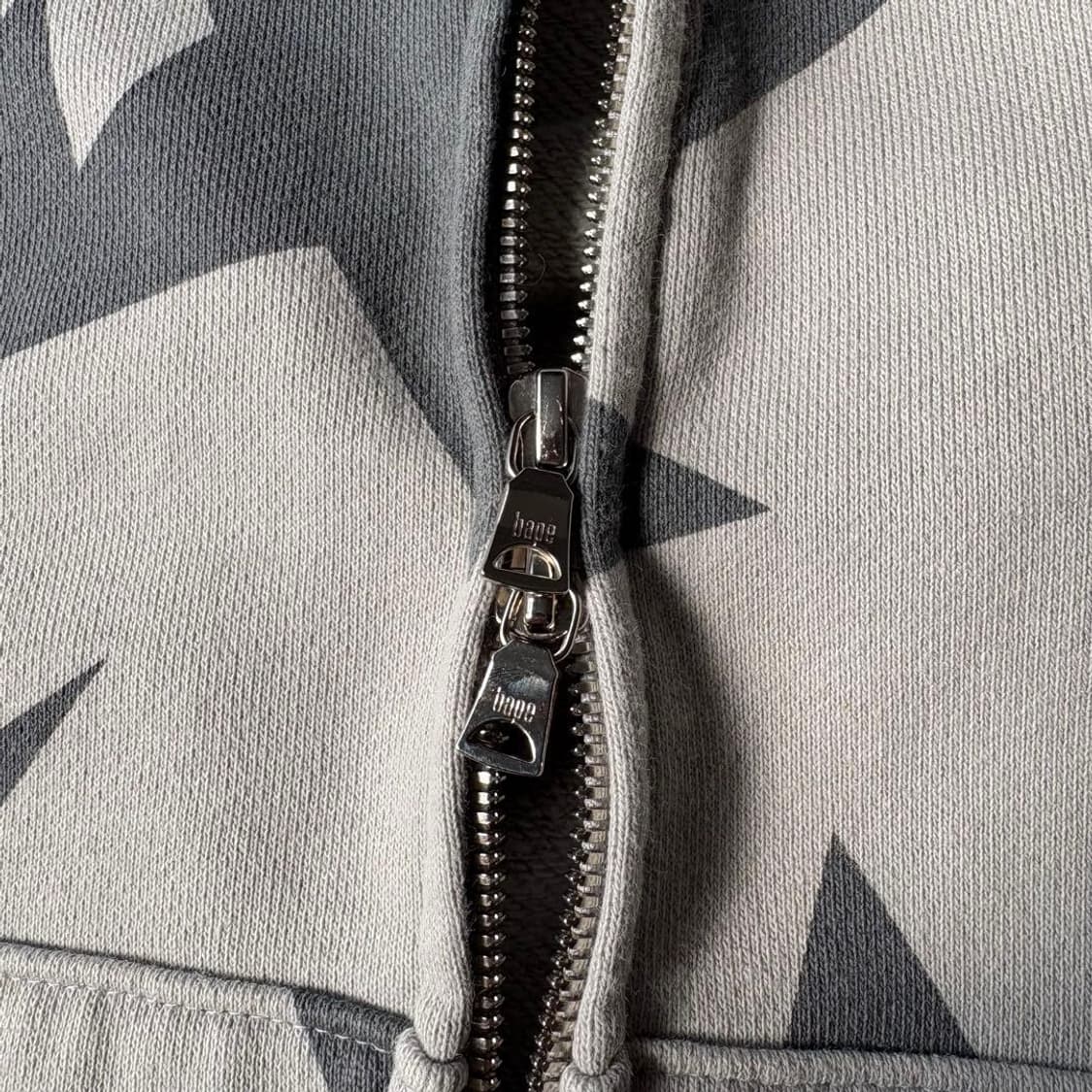 베이프 스타 패턴 후드 집업 상품이미지5