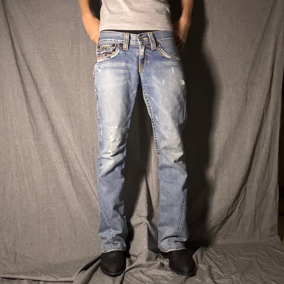 00's 트루릴리젼 그런지 스티치 부츠컷 상품이미지2