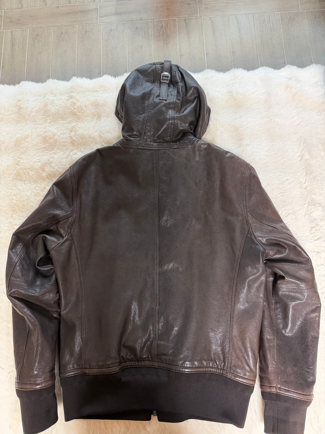 CP컴퍼니 고글 램스킨 레더 자켓 상품이미지2