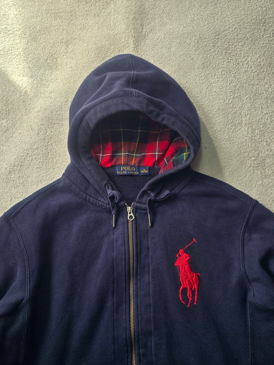 폴로랄프로렌 빅포니 후드 집업 네이비 M 상품이미지1