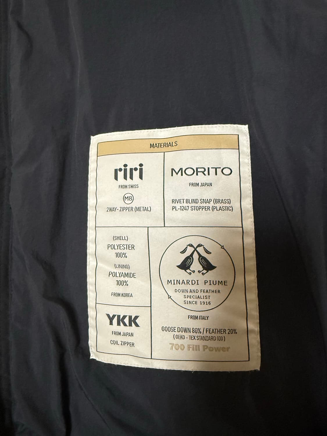 어나더오피스 2nd goosedown parka(Almost Black) 상품이미지6