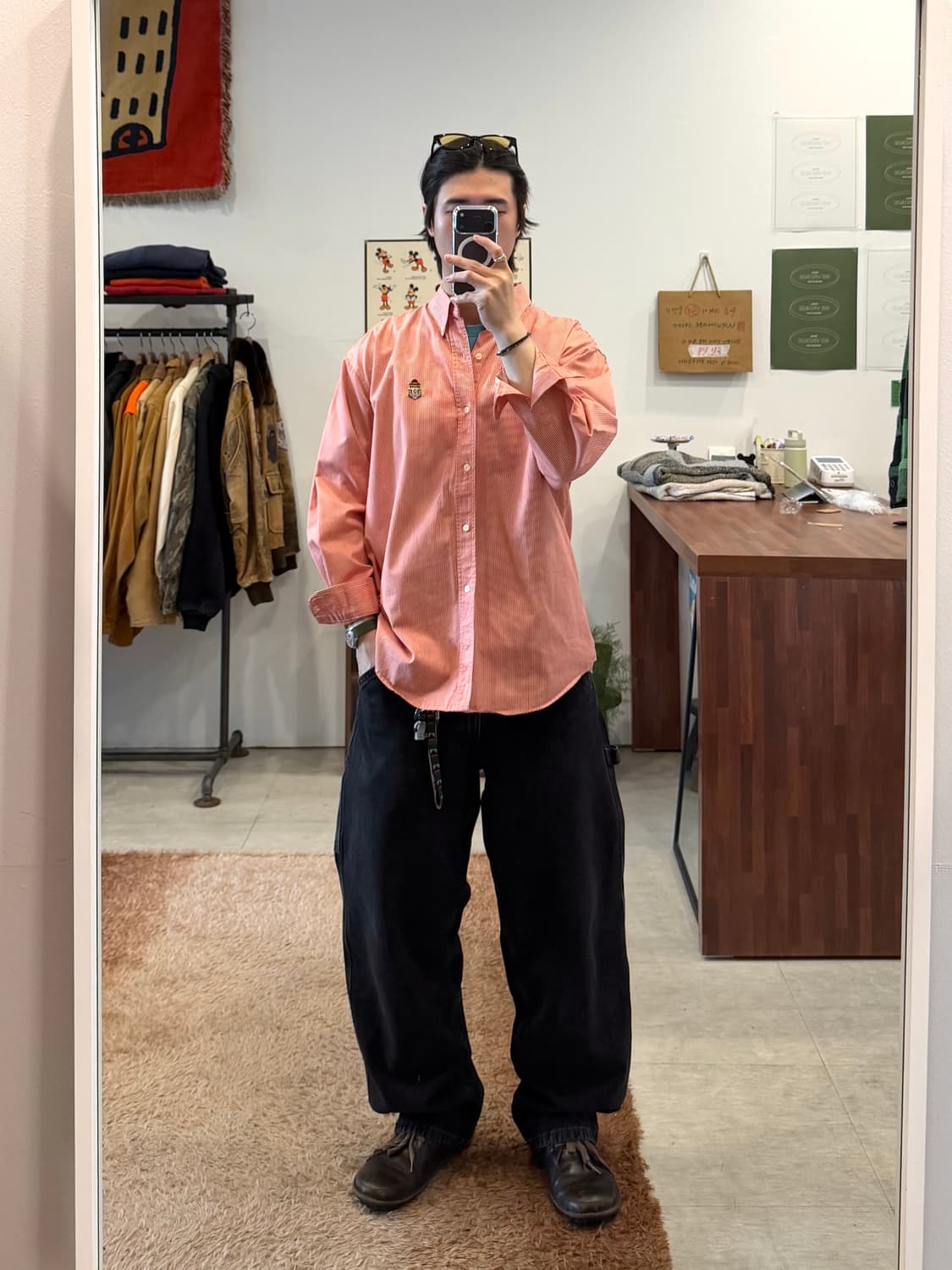 90s Chaps ralph lauren 챕스 랄프로렌 스트라이프 셔츠 상품이미지2