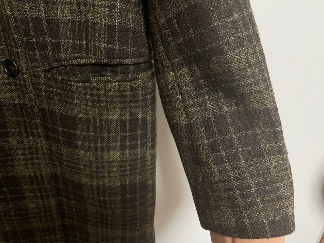 플랫80 체크 코트 상품이미지6