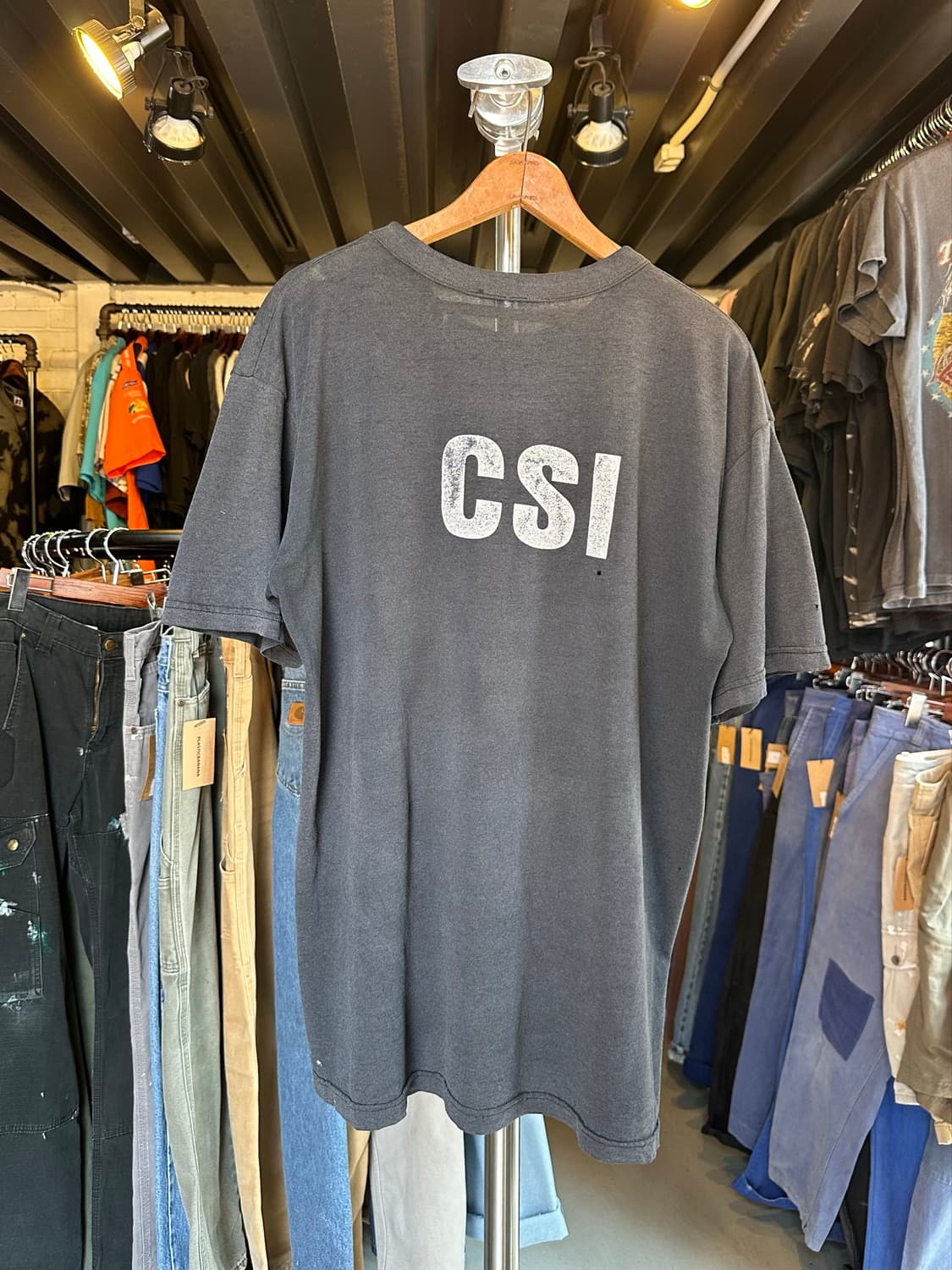 CSI 페이드 프린팅 티셔츠 상품이미지2