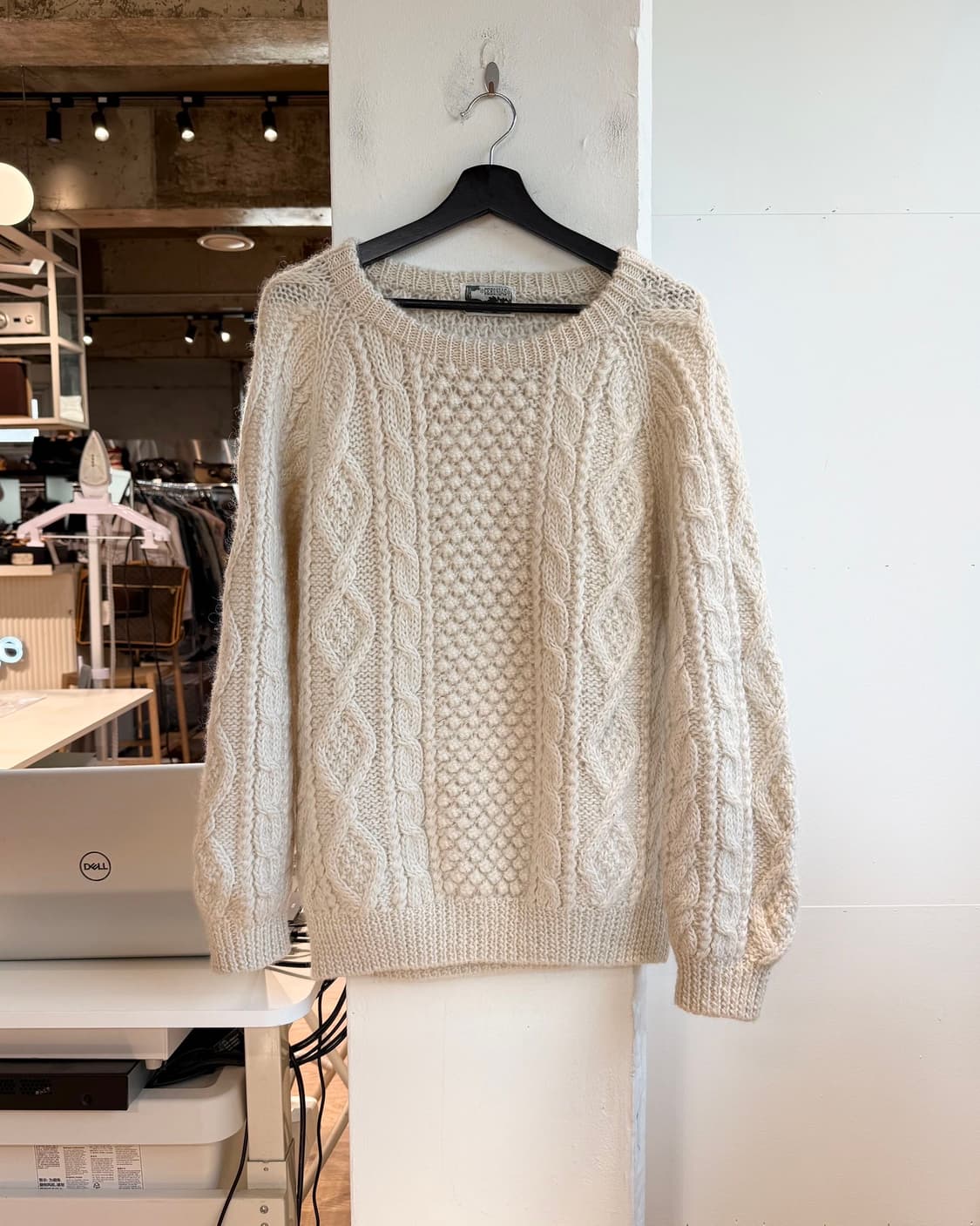 ceronias 아이보리 케이블 울 니트  상품이미지2