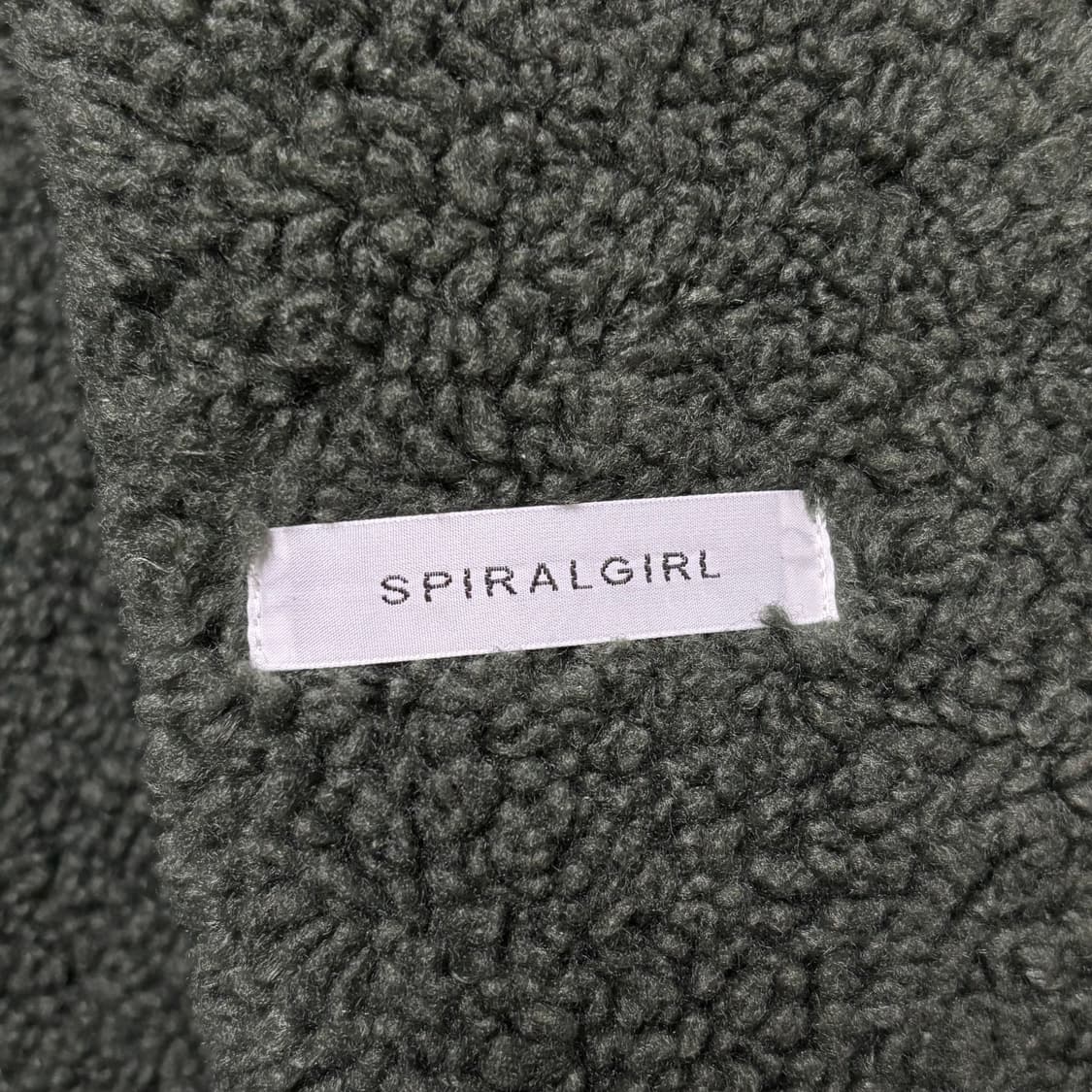 SPIRALGIRL 그린 무스탕 자켓  상품이미지6