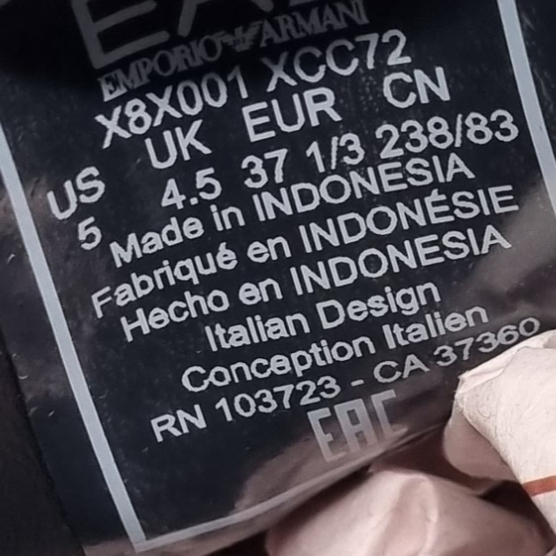 엠포리오아르마니 여성스니커즈235 상품이미지6