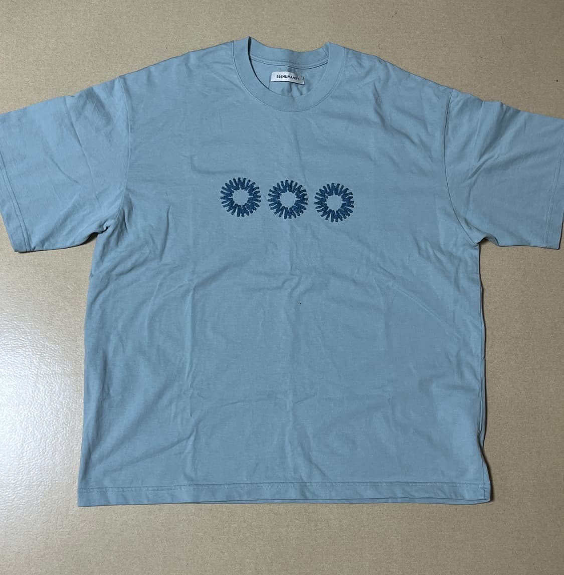 999휴머니티 반팔티 스카이블루 상품이미지2