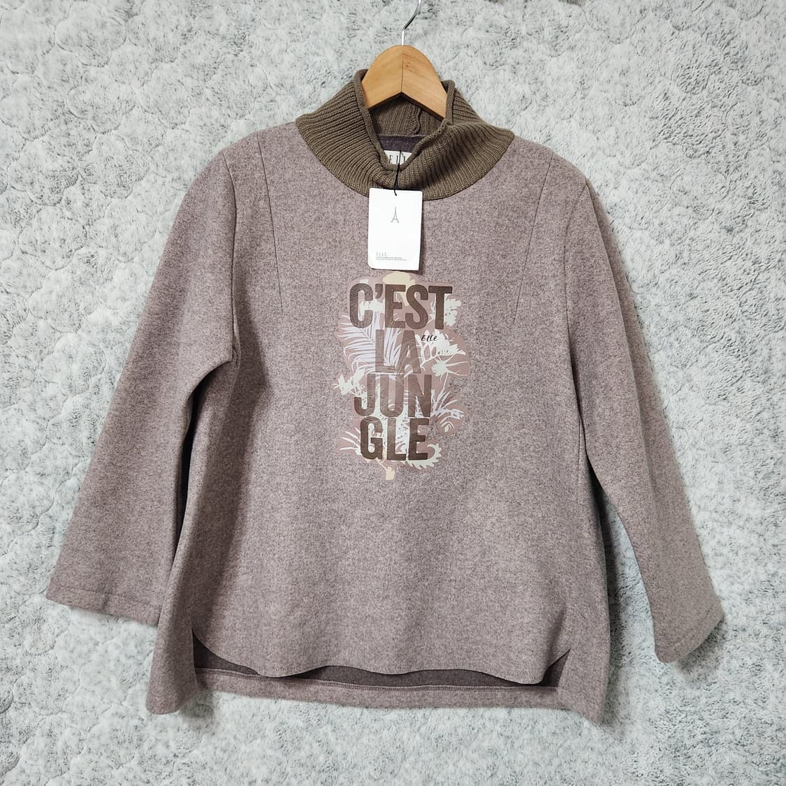 J62 [90] 새상품 엘르 여성 폴라 긴팔 상품이미지1