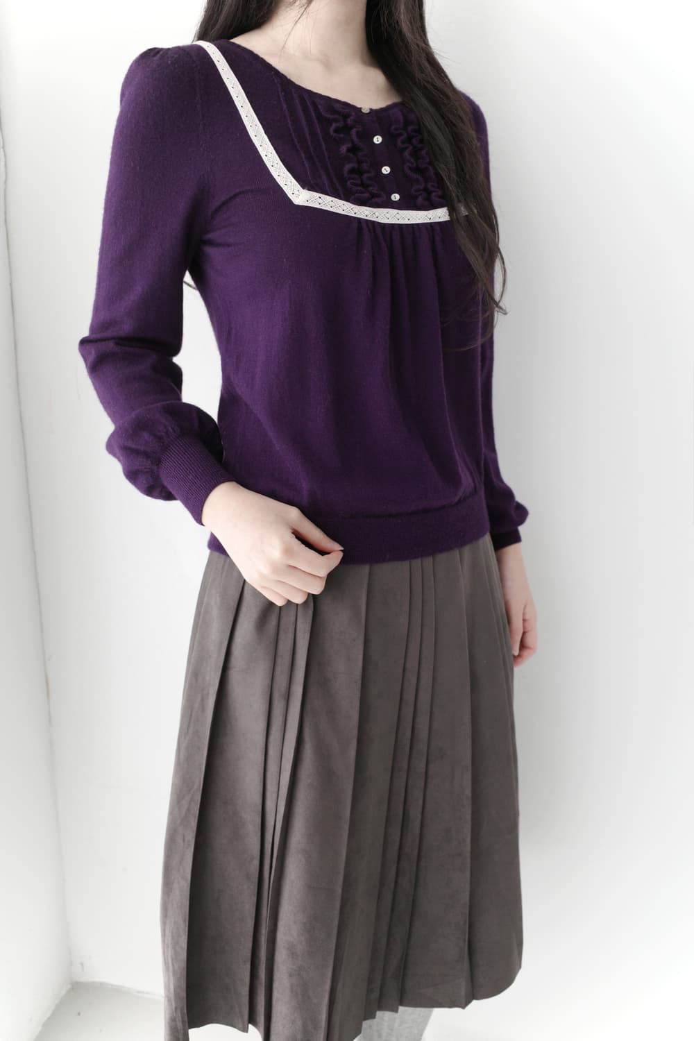 frill lace long sleeve 상품이미지7