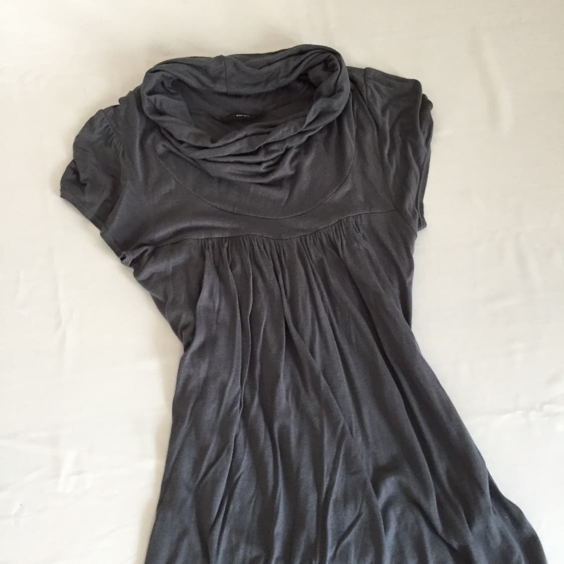 Draped neck grayish dress 상품이미지8