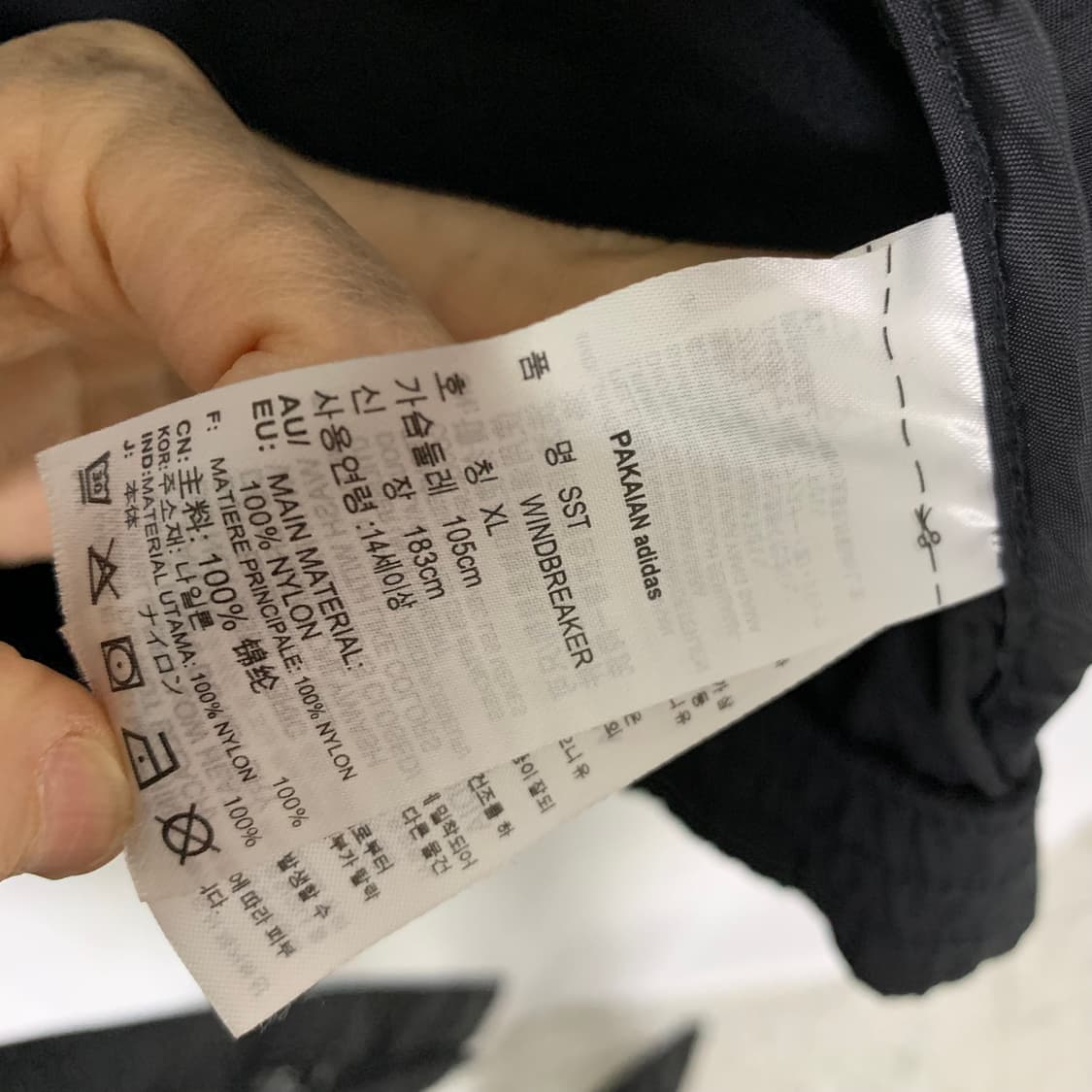 아디다스 삼선 트랙탑 바람막이 후드 투웨이 지퍼 자켓 블랙 상품이미지7