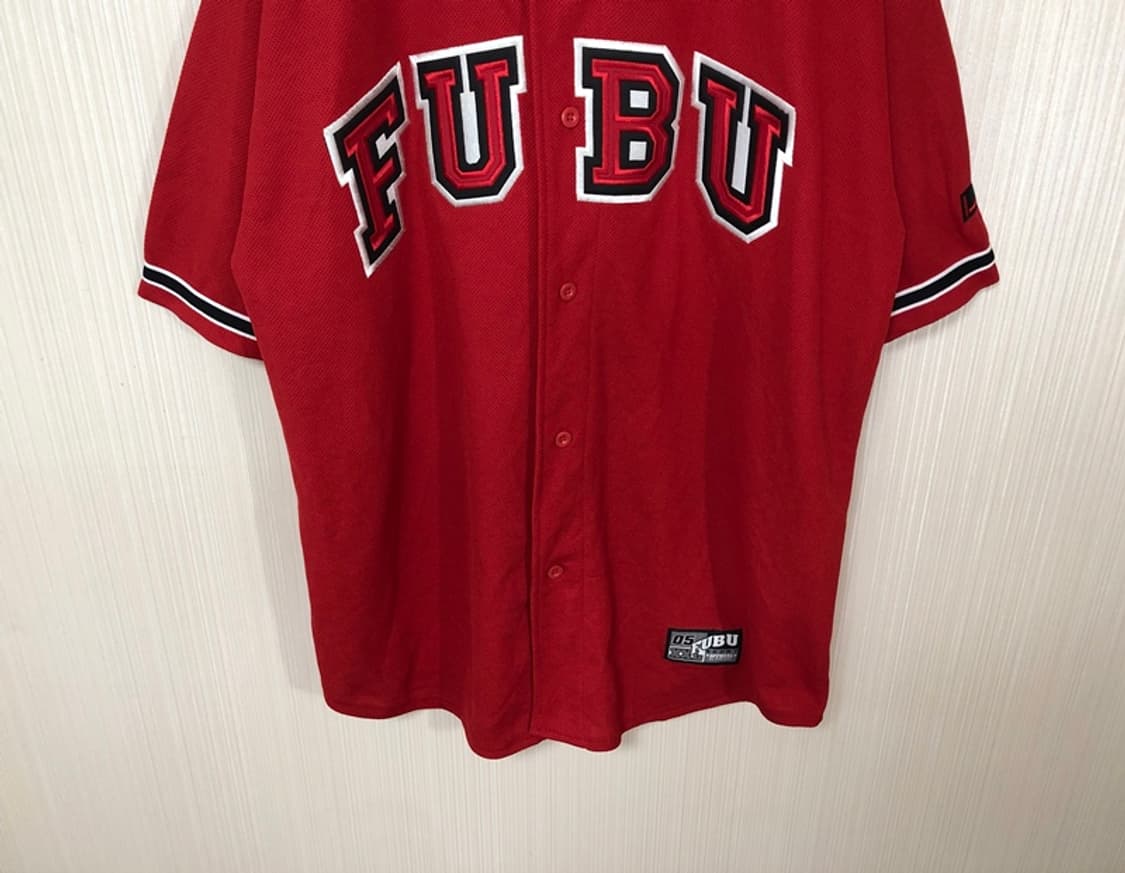 후부(FUBU)스포츠 베이스볼져지 올드스쿨/Y2K/빅사이즈 XXL 상품이미지3