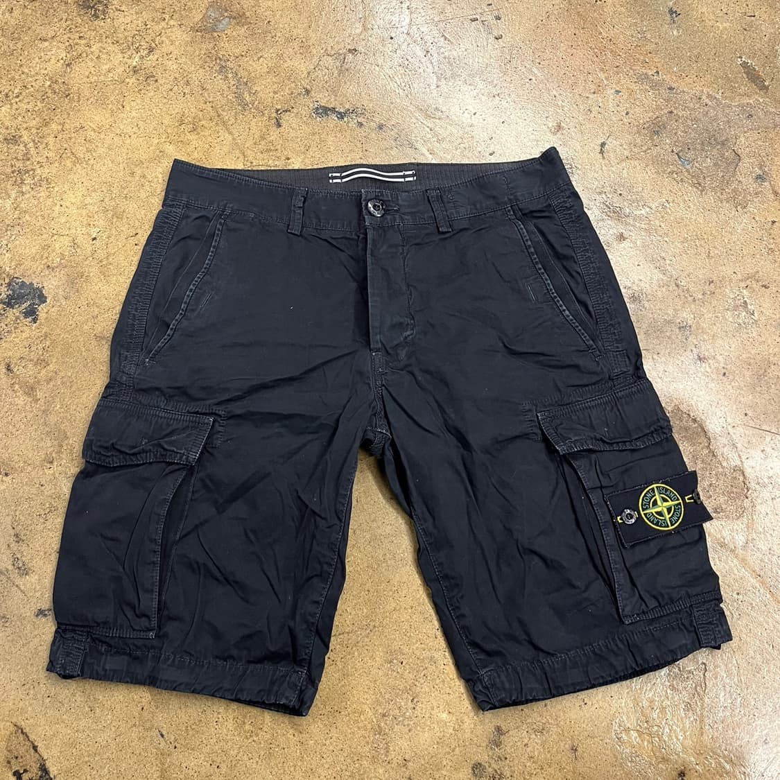 [정품/30] 스톤아일랜드 블랙 와펜 카고 반바지 b18 상품이미지2