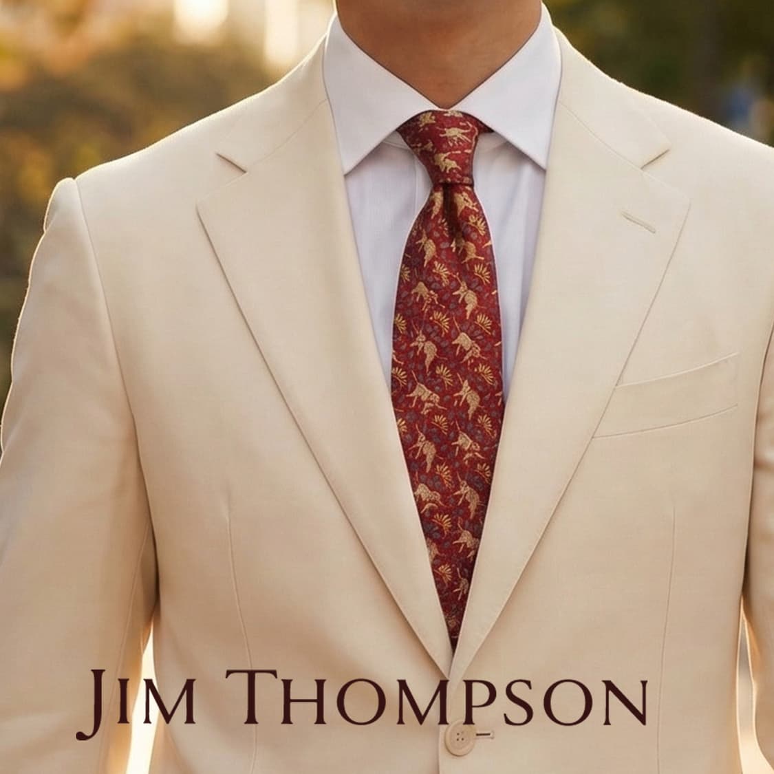 짐톰슨 실크 코끼리 자수 패턴 넥타이 9.7cm S~A+등급 E801
 상품이미지1