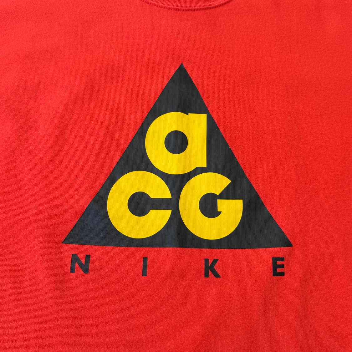 나이키 acg 자이언트로고 오렌지 반팔 L 상품이미지3