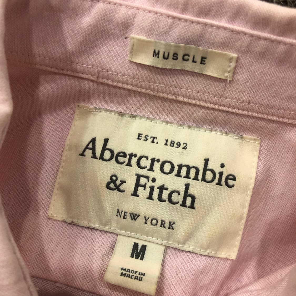 M 아베크롬비 핑크 셔츠 상품이미지4