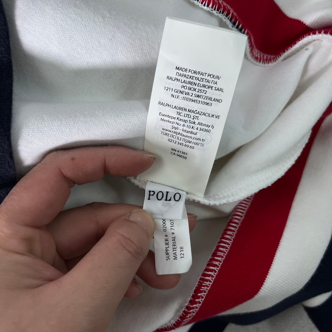 100 폴로랄프로렌 컬러 블럭 빅로고 후드티 상품이미지5